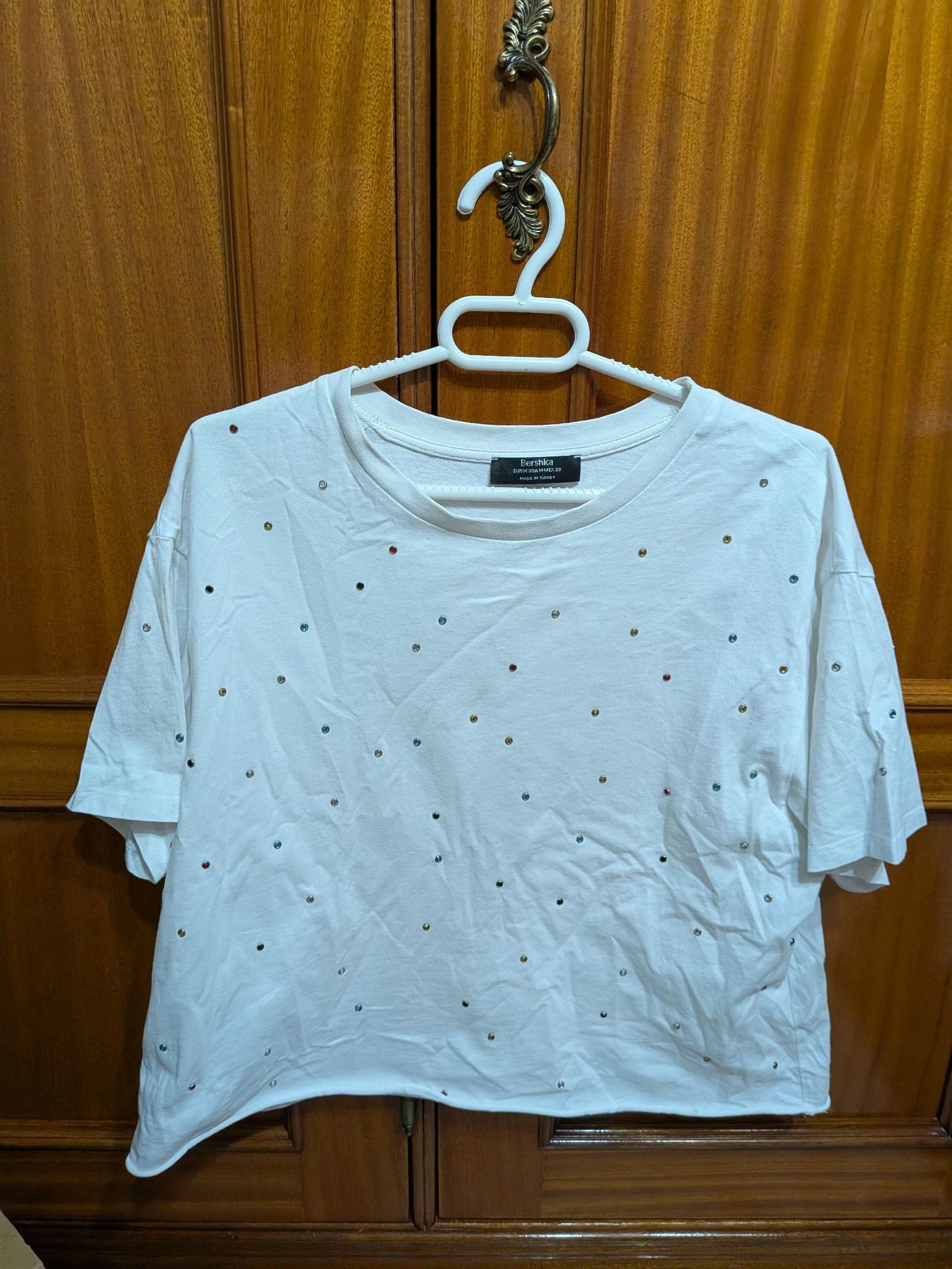 White glittery T-shirt – photo 2